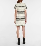 REDValentino Striped Intarsia minidress