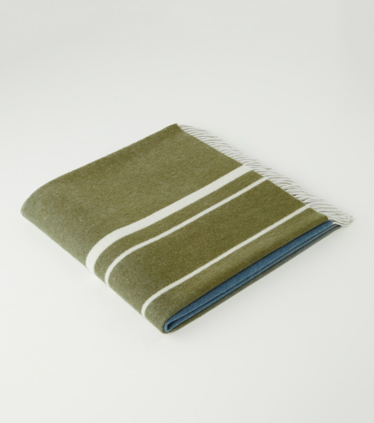 Loro Piana Suitcase striped cashmere blanket