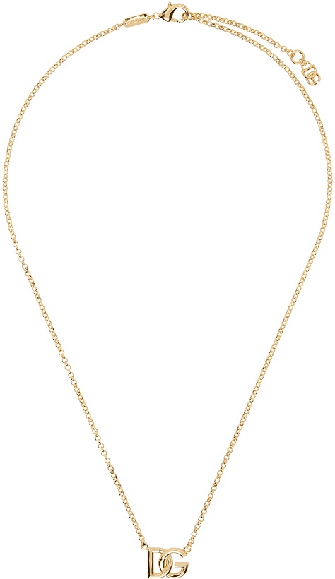 Photo: Dolce & Gabbana Gold 'DG' Necklace