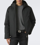Fendi FF Zucca hooded down jacket