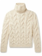 Gabriela Hearst - Ray Cable-Knit Welfat Cashmere Rollneck Sweater - Neutrals