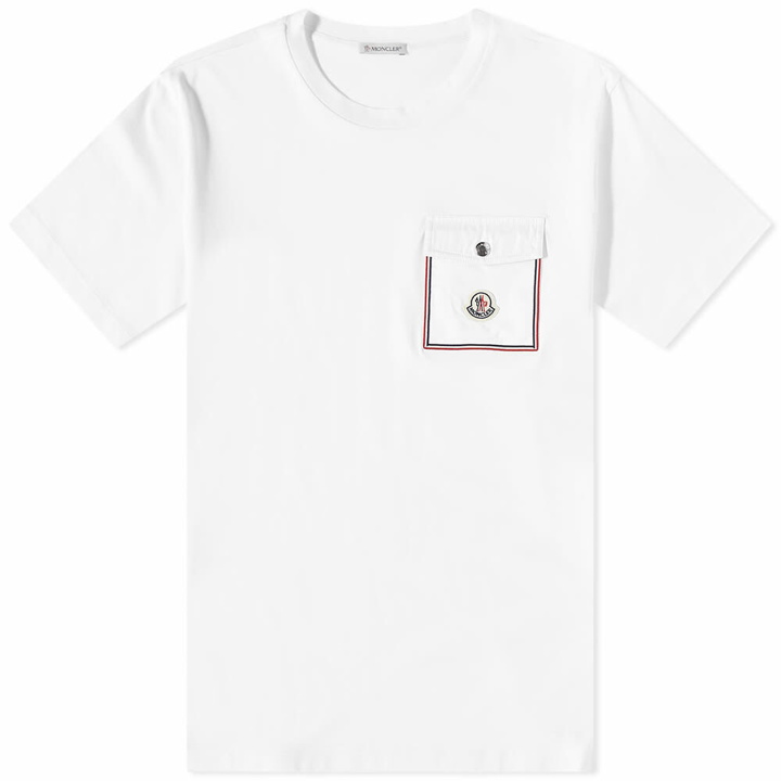 Photo: Moncler Men's Pocket T-Shirt in White