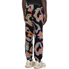 Marcelo Burlon County of Milan Black All Over Psychedelic Lounge Pants