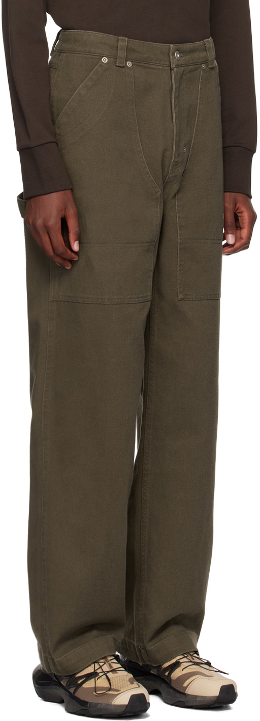 Kijun Brown Patchwork Trousers
