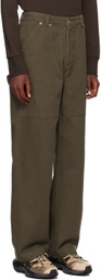 Kijun Brown Patchwork Trousers