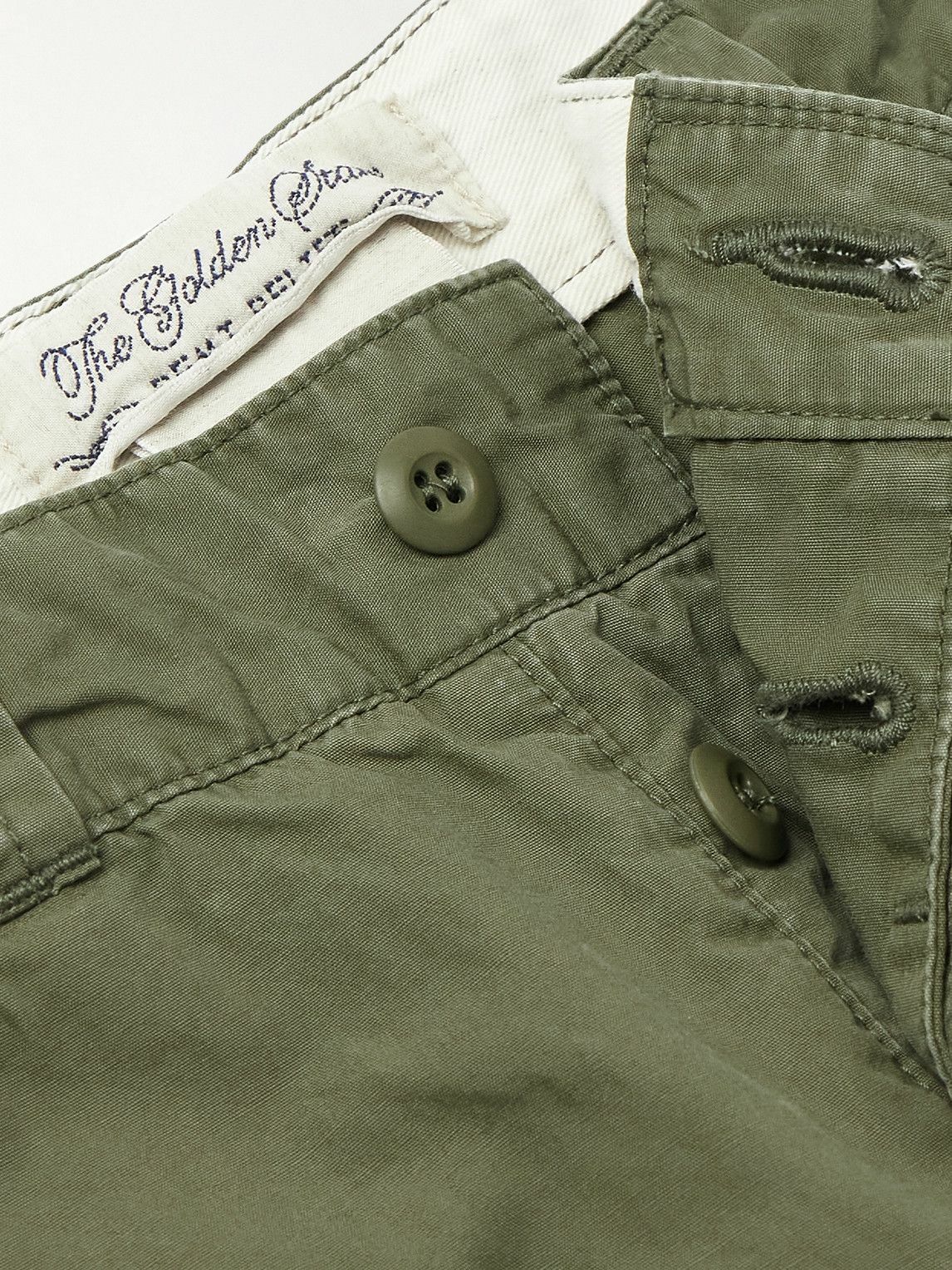 Remi Relief - Straight-Leg Cotton-Canvas Trousers - Green