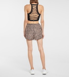 The Upside - Efrem leopard-print track shorts