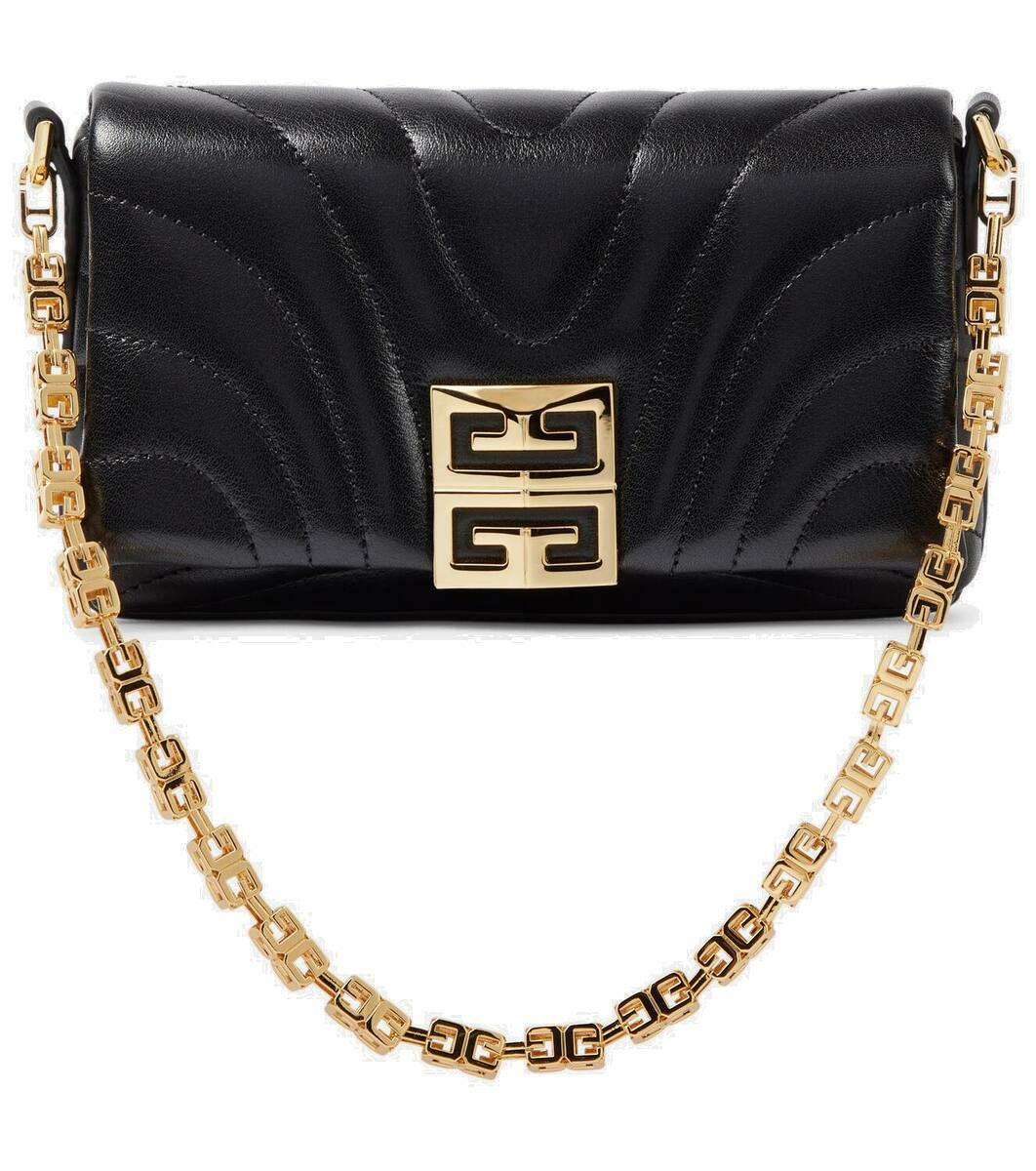 新品★GIVENCHY■キルティングレザー スモール 4G ソフトバッグ 4Gリキッド ウォレット キルティングレザー チェーン付き