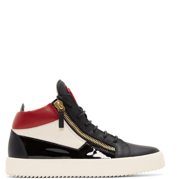 Photo: Giuseppe Zanotti Tricolor May London High-Top Sneakers 