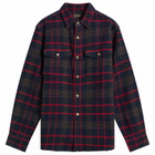 Pendleton Men's Big Pocket Overshirt in Blue Check