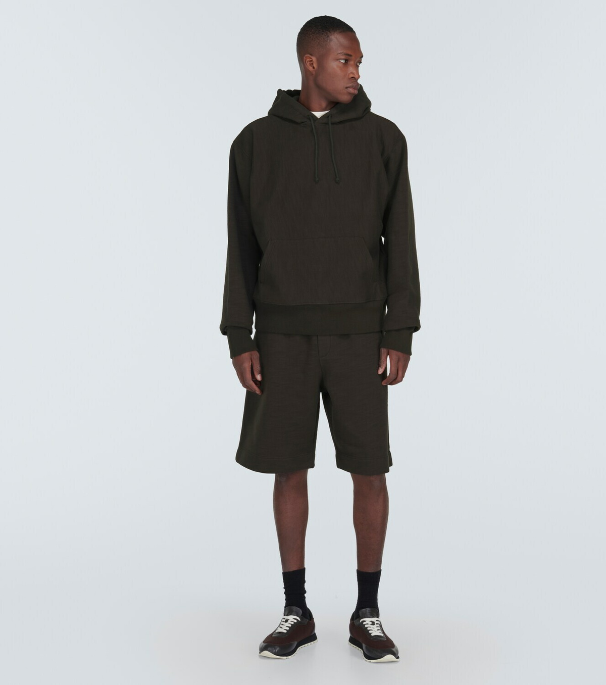 The Row Dovi cotton jersey shorts