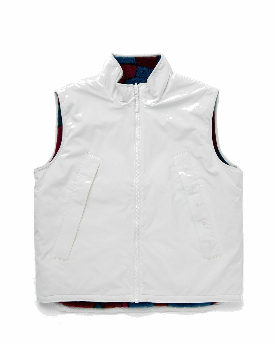Photo: By Parra Trees In Wind Reversible Vest White - Mens - Vests