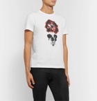 Alexander McQueen - Slim-Fit Printed Cotton-Jersey T-Shirt - White