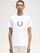 Fred Perry T Shirt White   Mens