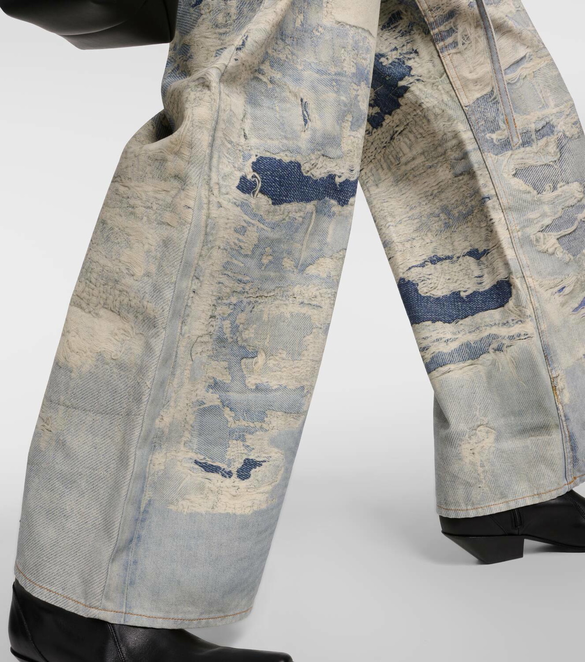 Acne Studios Repair mid-rise wide-leg jeans Acne Studios