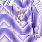 Adidas Real Madrid Lifestyler Jersey Top in Purple Rush/White