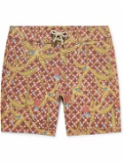 Faherty - Mid-Length Printed Recycled Swim Shorts - Red