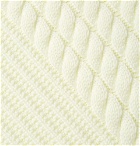 Incotex - Slim-Fit Cable-Knit Virgin Wool Sweater - Cream