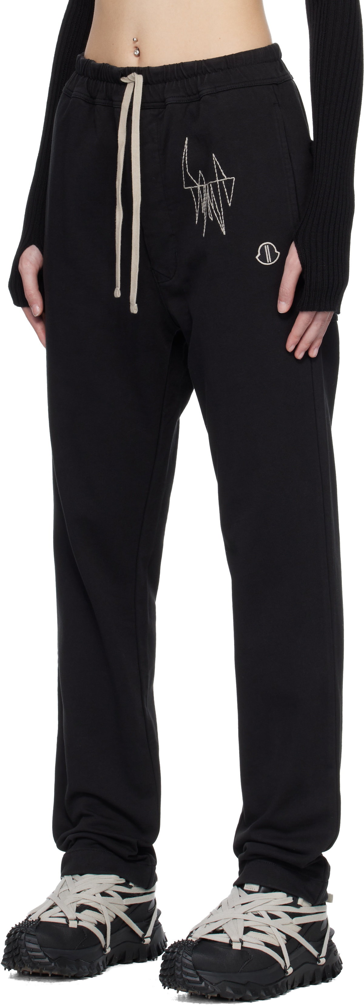 Rick Owens Moncler + Rick Owens Black Jogger Sweatpants