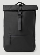 Rains - Rolltop Backpack in Black