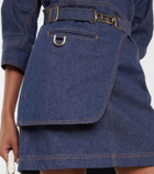 Fendi Belted denim minidress