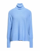 Manila Grace Womens Turtleneck Azure