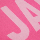 Jacquemus Men's Jacquard Logo Scarf in Multi Pink