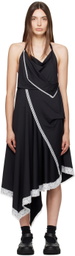 OPEN YY Black Lace Midi Dress