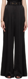 ZIMMERMANN Black Tuck Trousers