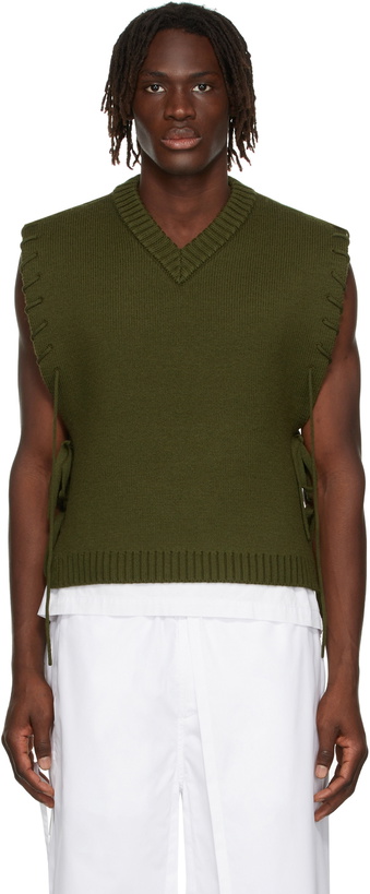 Photo: Craig Green Green Laced V-Neck Vest