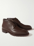 Manolo Blahnik - Nekos Full-Grain Leather Boots - Brown