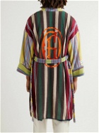 Gallery Dept. - Chateau Josue Logo-Embroidered Upcycled Cotton-Terry Robe - Multi