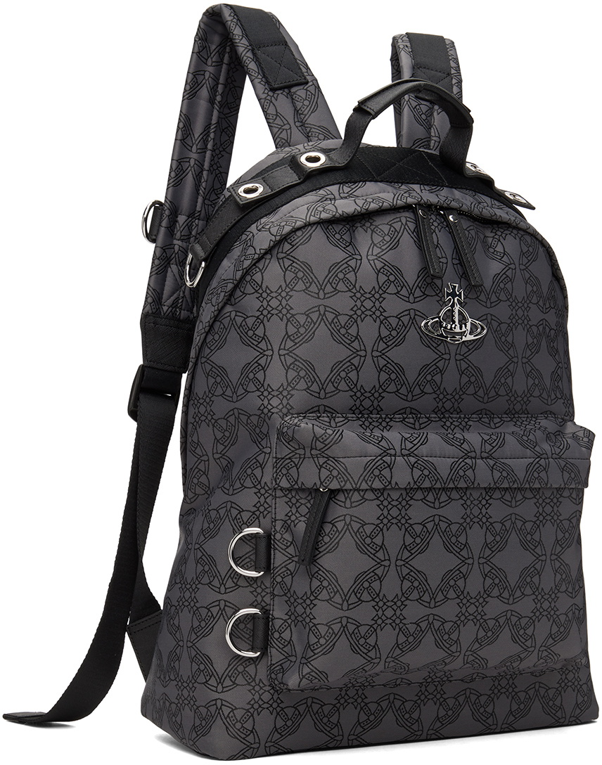 Vivienne Westwood Black & Gray Edward Backpack Vivienne Westwood