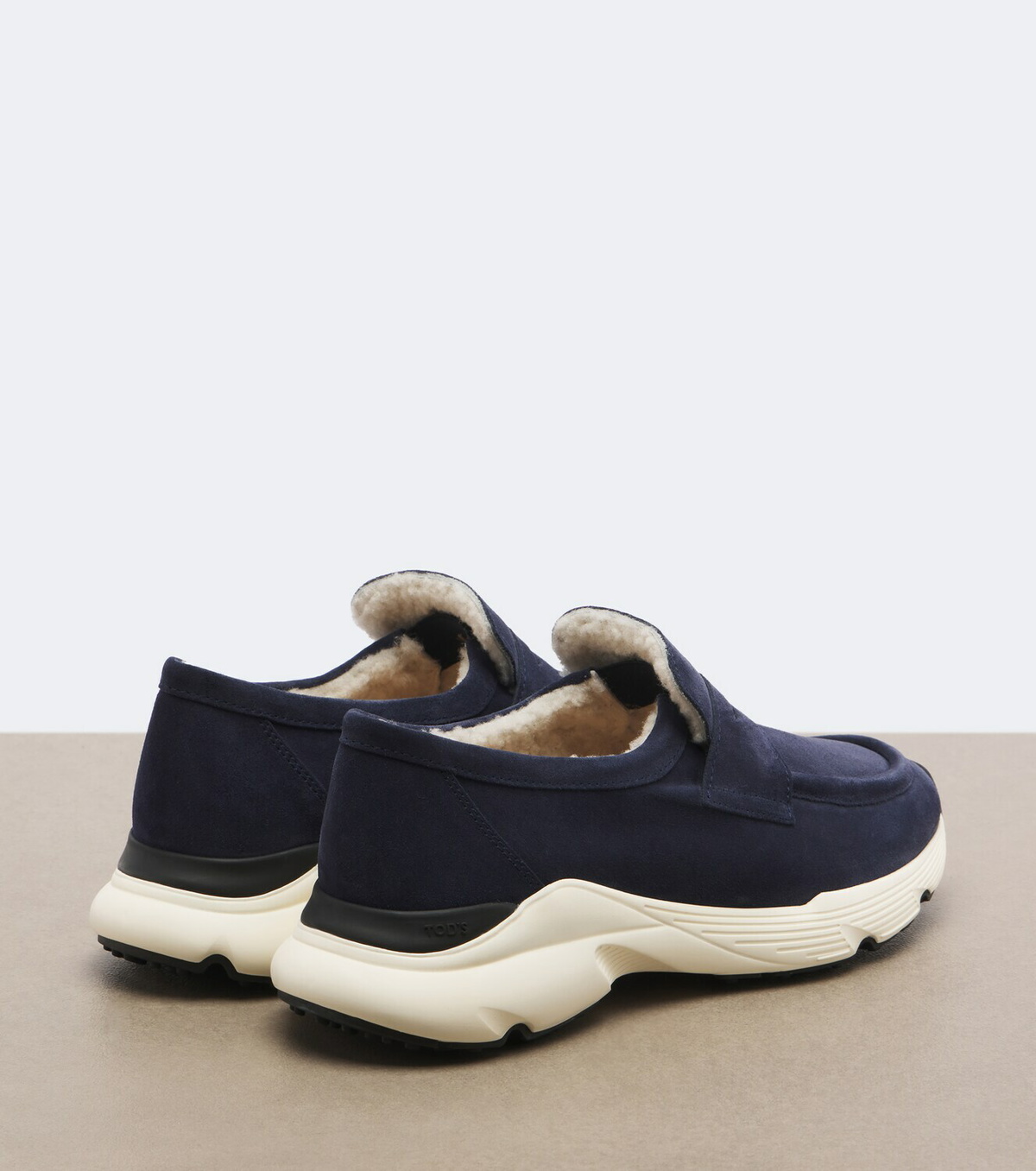 Tod's Shearling-lined suede sneakers