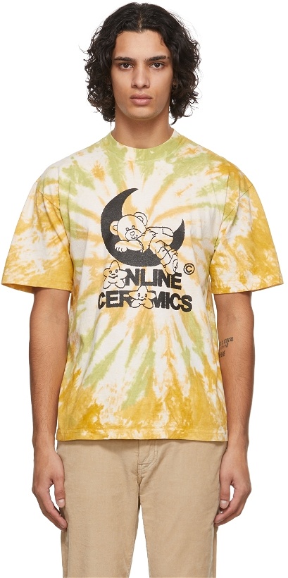 Photo: Online Ceramics Yellow & Green Bear Star Logo T-Shirt