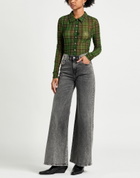 Priscavera Womens Shirt in Green