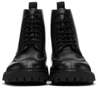 Kenzo Black K-Mount Lace-Up Boots