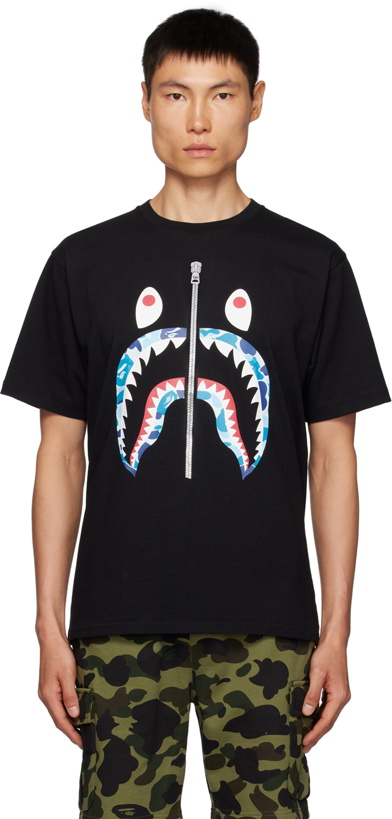 Photo: BAPE Black ABC Camo Shark T-Shirt