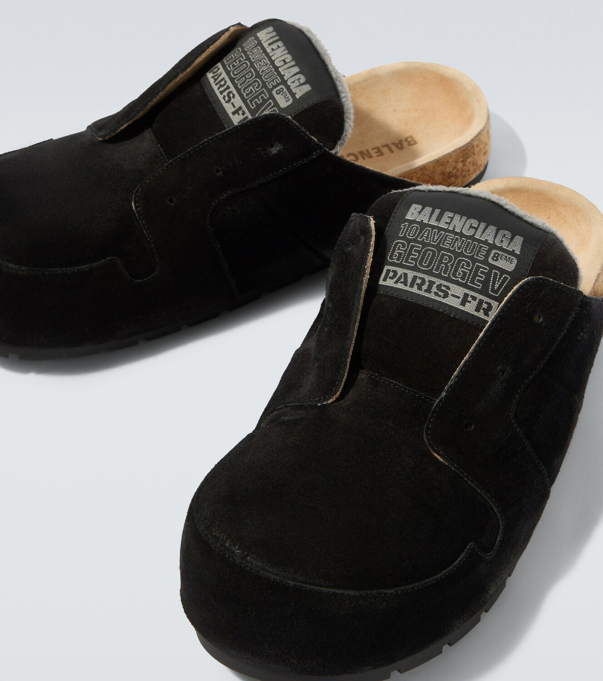 Balenciaga Dumbo suede slides