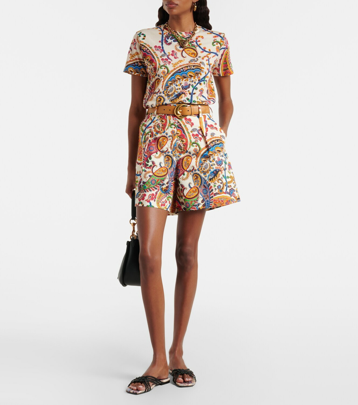Etro Paisley cotton T-shirt