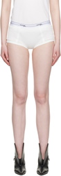HommeGirls Off-White Ribbed Jersey Boy Briefs