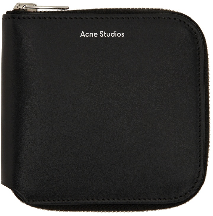 Photo: Acne Studios Black Compact Zip Wallet