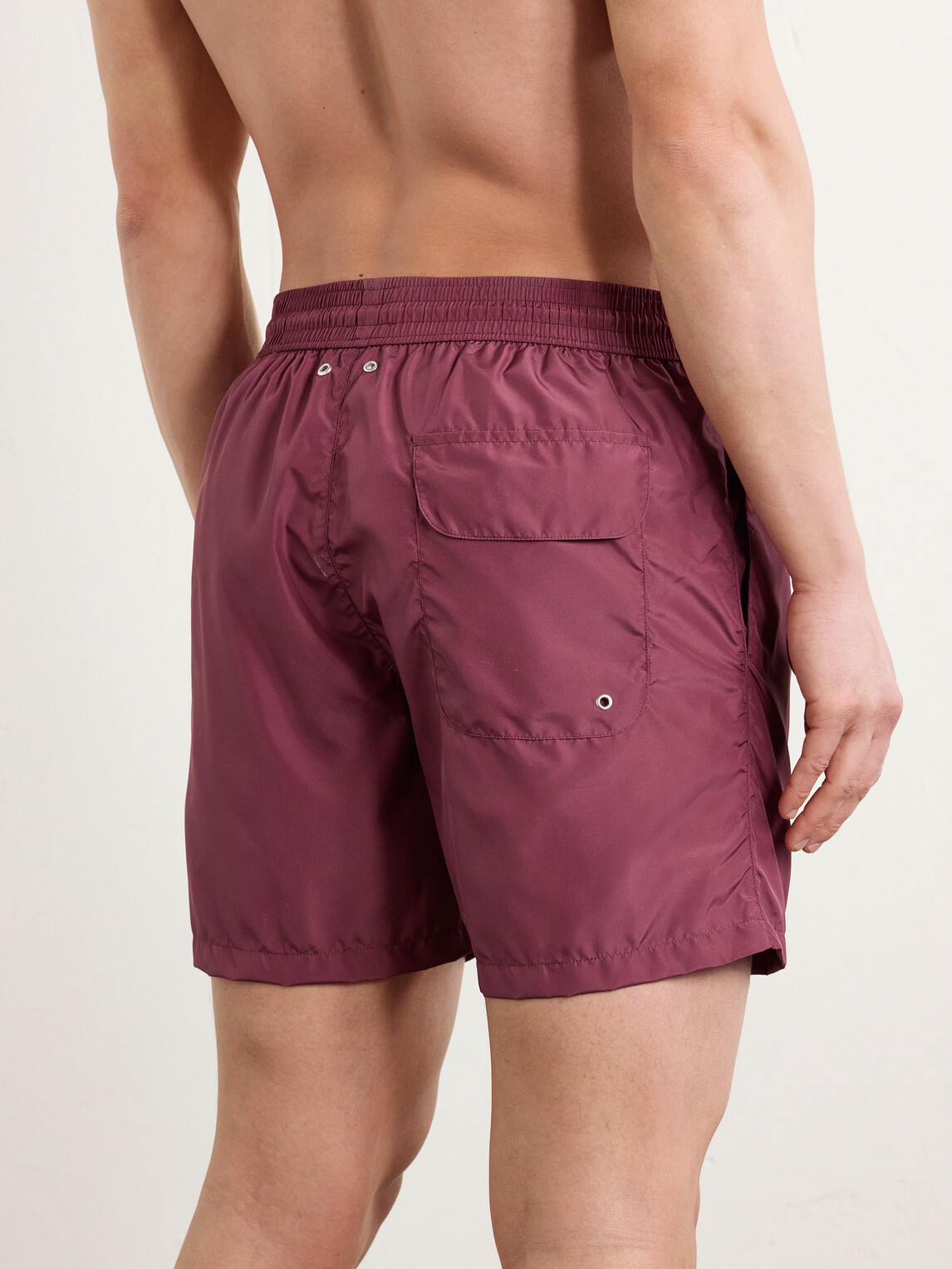Rubinacci - Straight-Leg Swim Shorts - Red