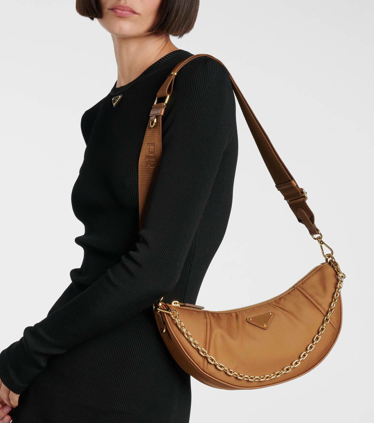 Prada Demi-Lune Re-Nylon shoulder bag Prada