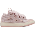 Lanvin Pink Nylon Curb Sneakers
