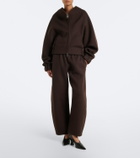 Khaite Clover wool barrel-leg pants