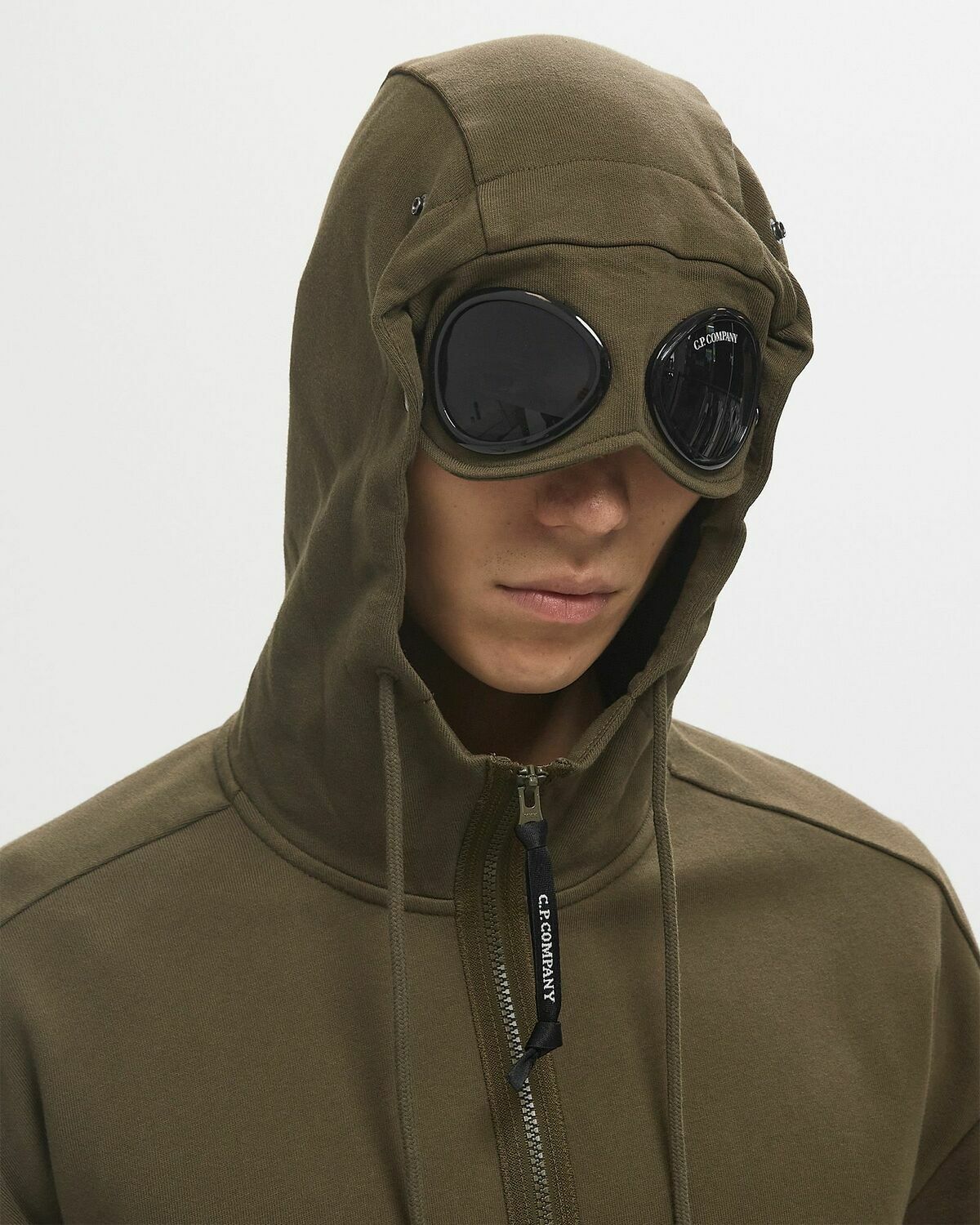 C.P. Company SWEATSHIRTS - HOODED OPEN Green Mens Hoody