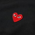 Comme des Garçons Play Men's Pullover Hoodie in Black