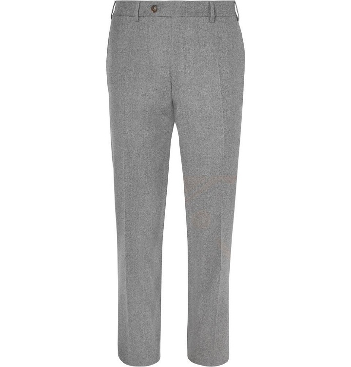 Photo: Canali - Grey Super 120s Wool Trousers - Men - Gray