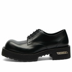 Balenciaga Men's Venom Derby Shoe in Black/Aged Silver
